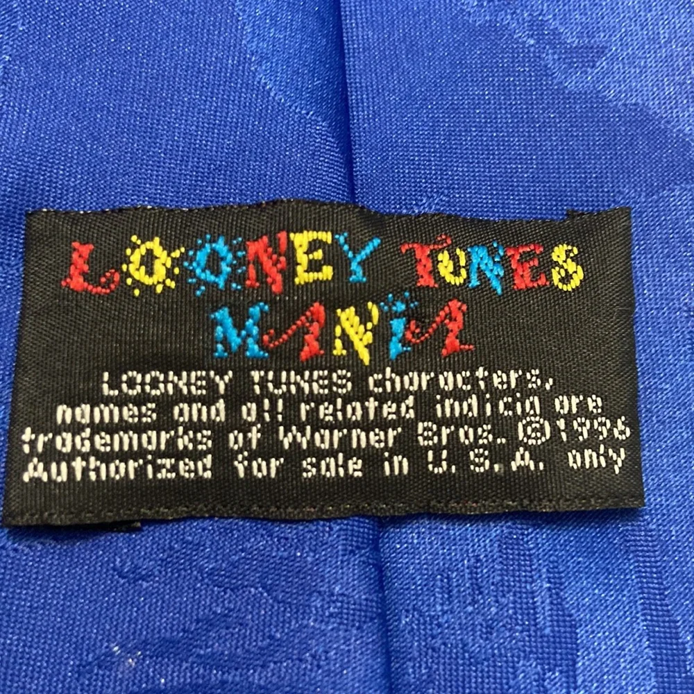 Looney Tunes Mania Basketball Themed Bugs Bunny, Daffy Duck, Tasmanian Devil Tie
